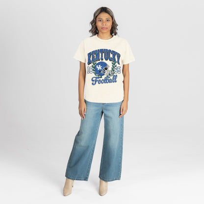 KENTUCKY WILDCATS RAISED ON VICTORY CLASSIC FIT COTTON BLEND CREWNECK TEE