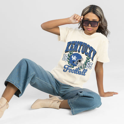 KENTUCKY WILDCATS RAISED ON VICTORY CLASSIC FIT COTTON BLEND CREWNECK TEE