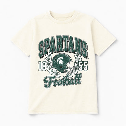 MICHIGAN STATE SPARTANS RAISED ON VICTORY CLASSIC FIT COTTON BLEND CREWNECK TEE