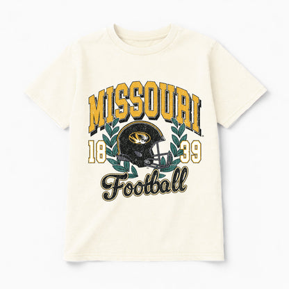 MISSOURI TIGERS RAISED ON VICTORY CLASSIC FIT COTTON BLEND CREWNECK TEE