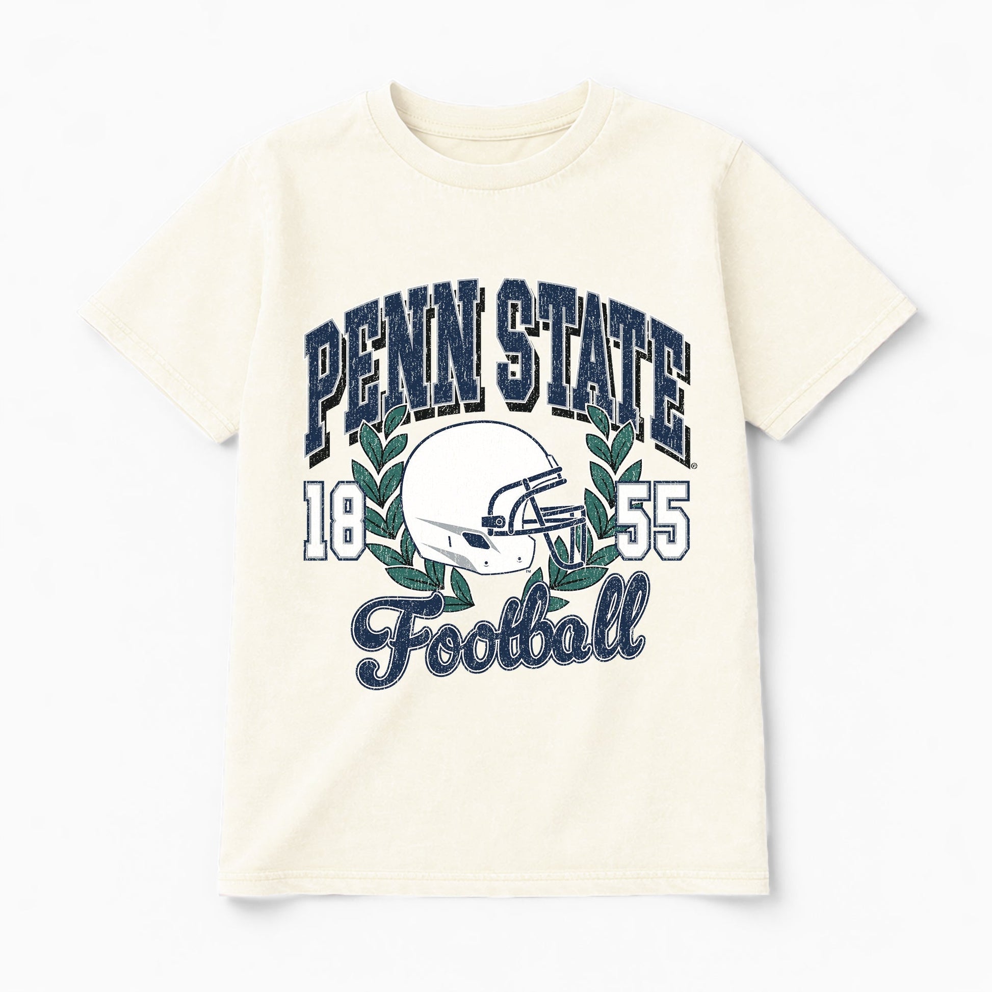 PENN STATE NITTANY LIONS RAISED ON VICTORY CLASSIC FIT COTTON BLEND CREWNECK TEE