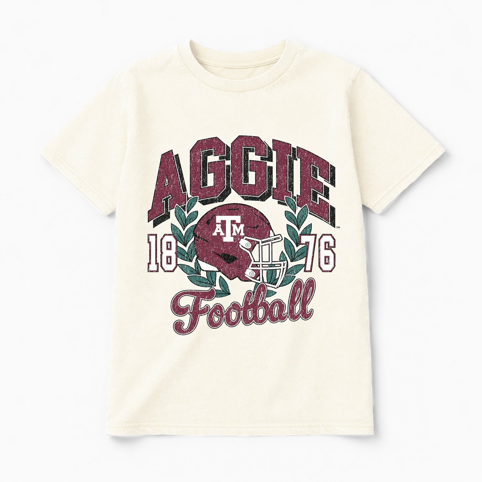 TEXAS A&M AGGIES RAISED ON VICTORY CLASSIC FIT COTTON BLEND CREWNECK TEE