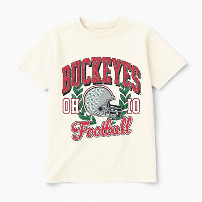 OHIO STATE BUCKEYES RAISED ON VICTORY CLASSIC FIT COTTON BLEND CREWNECK TEE