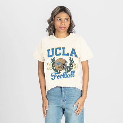 UCLA BRUINS RAISED ON VICTORY CLASSIC FIT COTTON BLEND CREWNECK TEE
