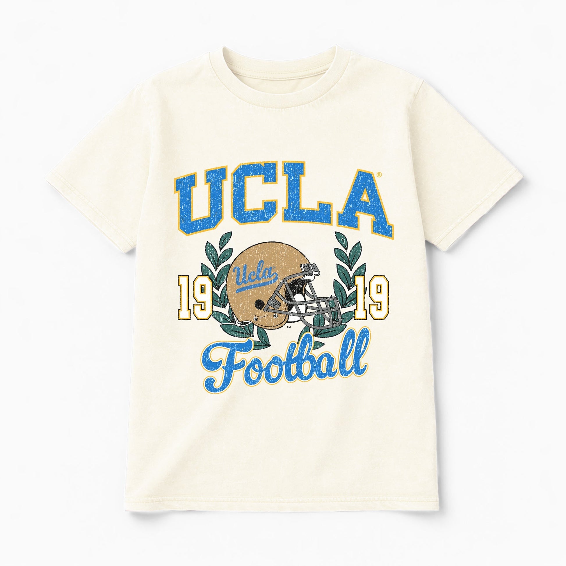UCLA BRUINS RAISED ON VICTORY CLASSIC FIT COTTON BLEND CREWNECK TEE