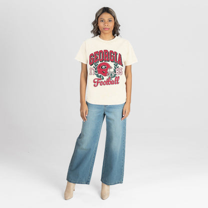 GEORGIA BULLDOGS RAISED ON VICTORY CLASSIC FIT COTTON BLEND CREWNECK TEE
