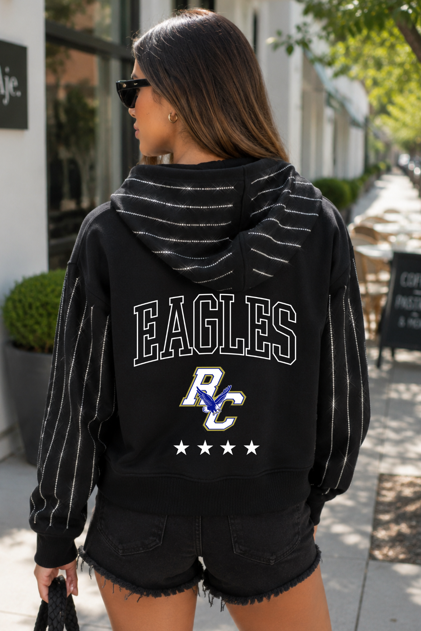 REJOICE RHINESTONE EMBELLISHED JACKET