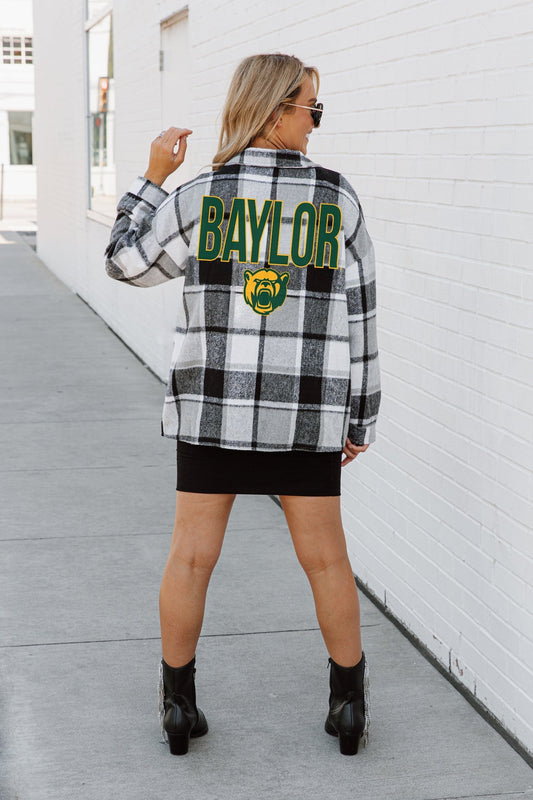 BAYLOR BEARS MAD FOR PLAID JENKINS PLAID OVERSHIRT