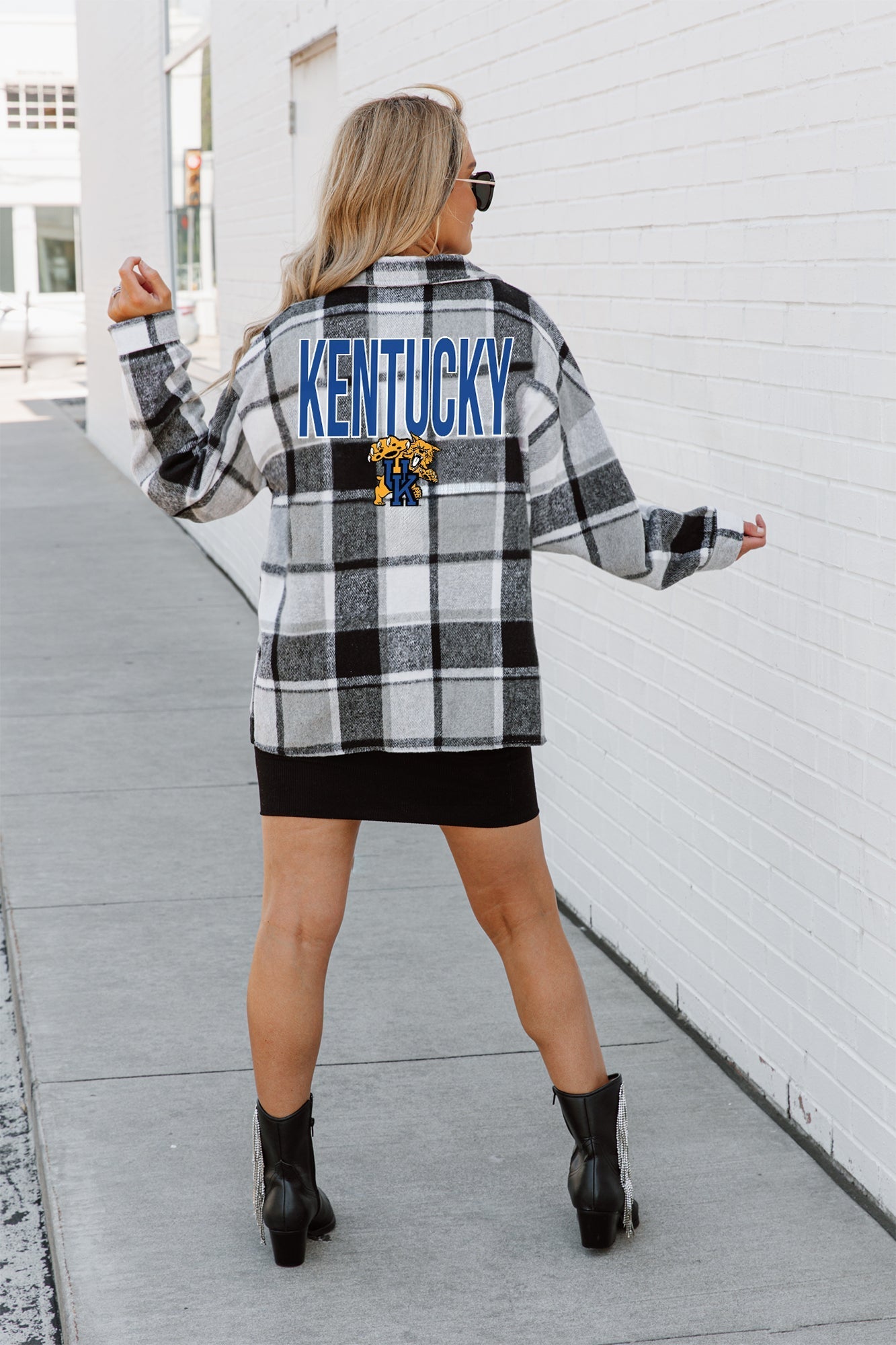 KENTUCKY WILDCATS MAD FOR PLAID JENKINS PLAID OVERSHIRT