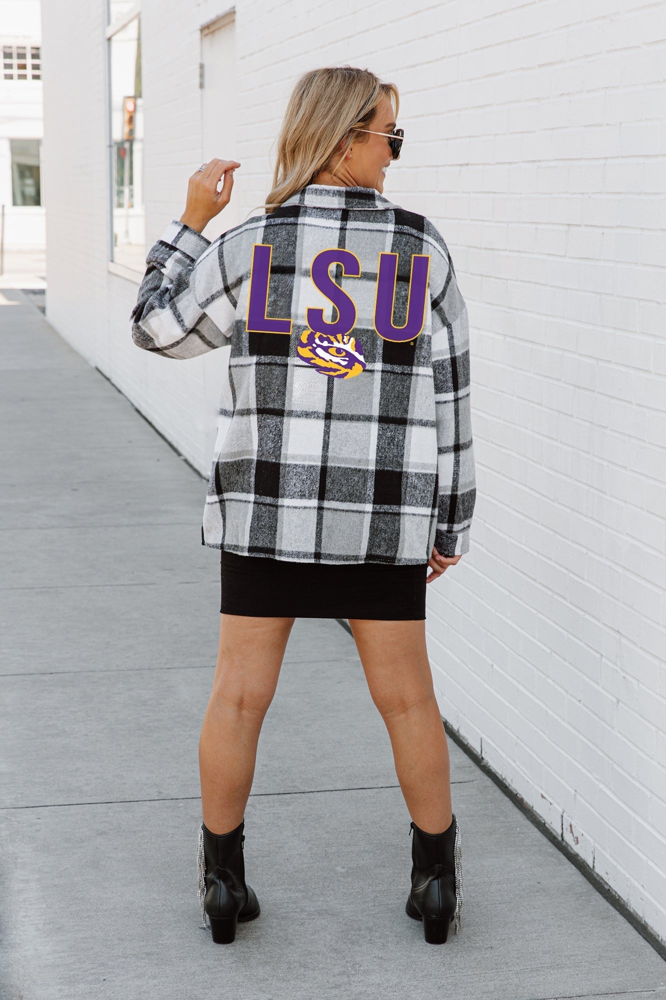 LSU TIGERS MAD FOR PLAID JENKINS PLAID OVERSHIRT