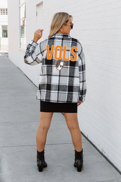 TENNESSEE VOLUNTEERS MAD FOR PLAID JENKINS PLAID OVERSHIRT