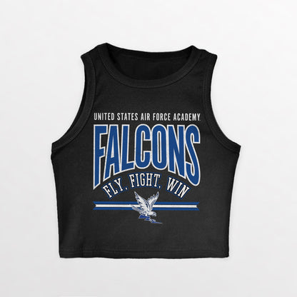 AIR FORCE FALCONS MIC DROP ESSENTIAL RIBBED CROP TANK