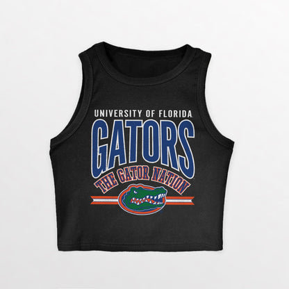 FLORIDA GATORS MIC DROP ESSENTIAL RIBBED CROP TANK