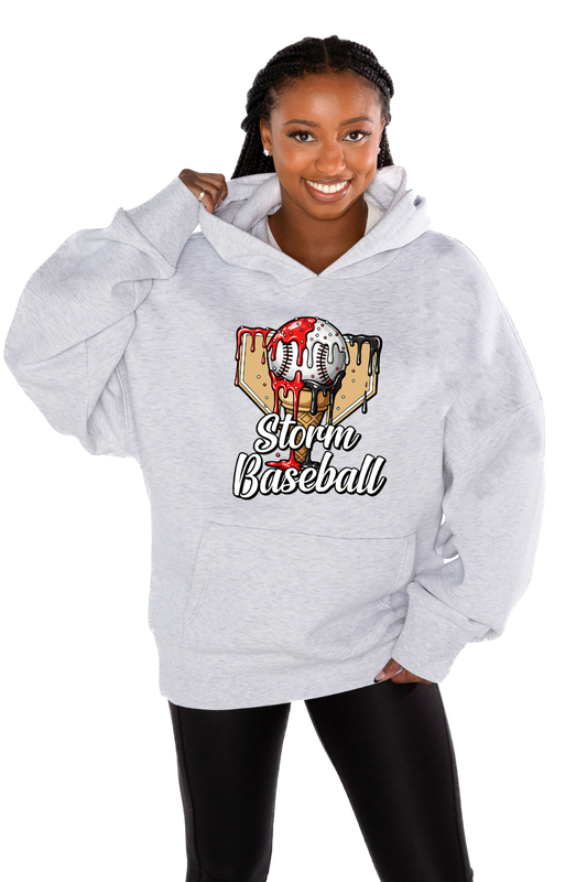 STORM BASEBALL PREMIUM FLEECE OVERSIZED HOODED PULLOVER
