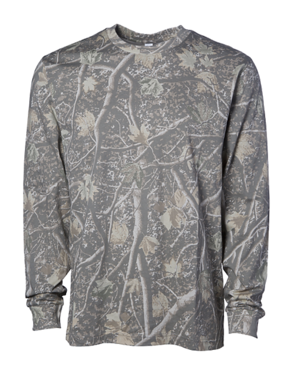 BIXBY SPARTANS DEADWOOD CAMO ADULT LONG SLEEVE TEE