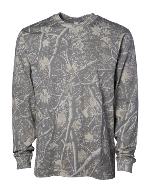 BIXBY SPARTANS DEADWOOD CAMO ADULT LONG SLEEVE TEE