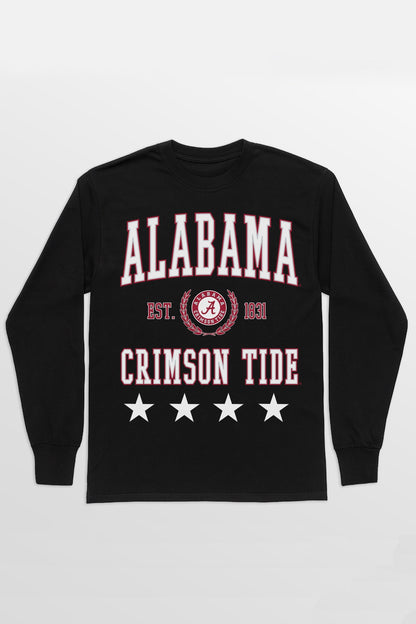 ALABAMA CRIMSON TIDE EVERYDAY STAR ESSENTIAL RELAXED FIT LONG SLEEVE TEE