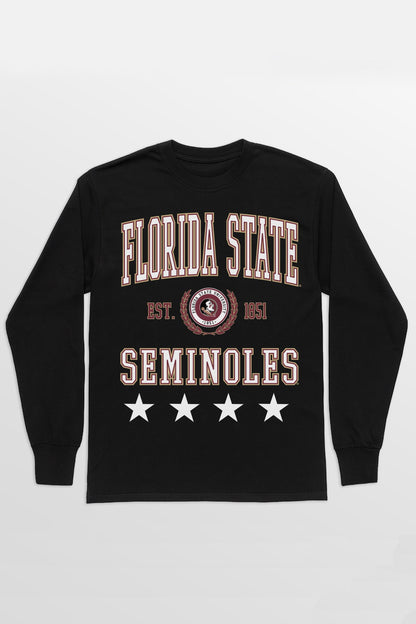 FLORIDA STATE SEMINOLES EVERYDAY STAR ESSENTIAL RELAXED FIT LONG SLEEVE TEE