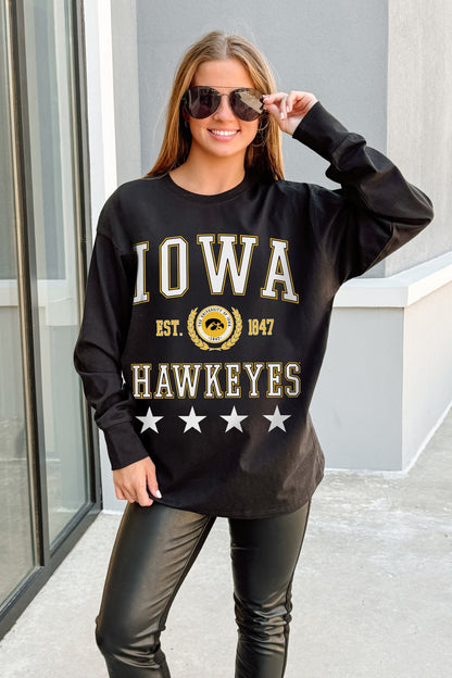 IOWA HAWKEYES EVERYDAY STAR ESSENTIAL RELAXED FIT LONG SLEEVE TEE