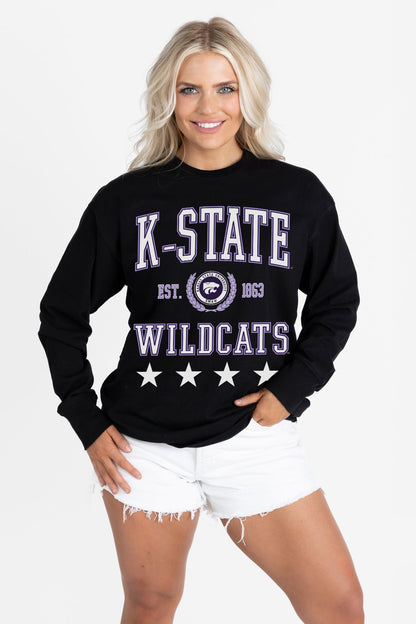 KANSAS STATE WILDCATS EVERYDAY STAR ESSENTIAL RELAXED FIT LONG SLEEVE TEE