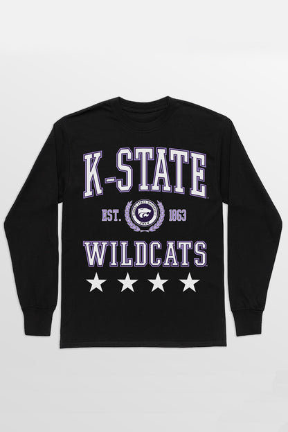 KANSAS STATE WILDCATS EVERYDAY STAR ESSENTIAL RELAXED FIT LONG SLEEVE TEE