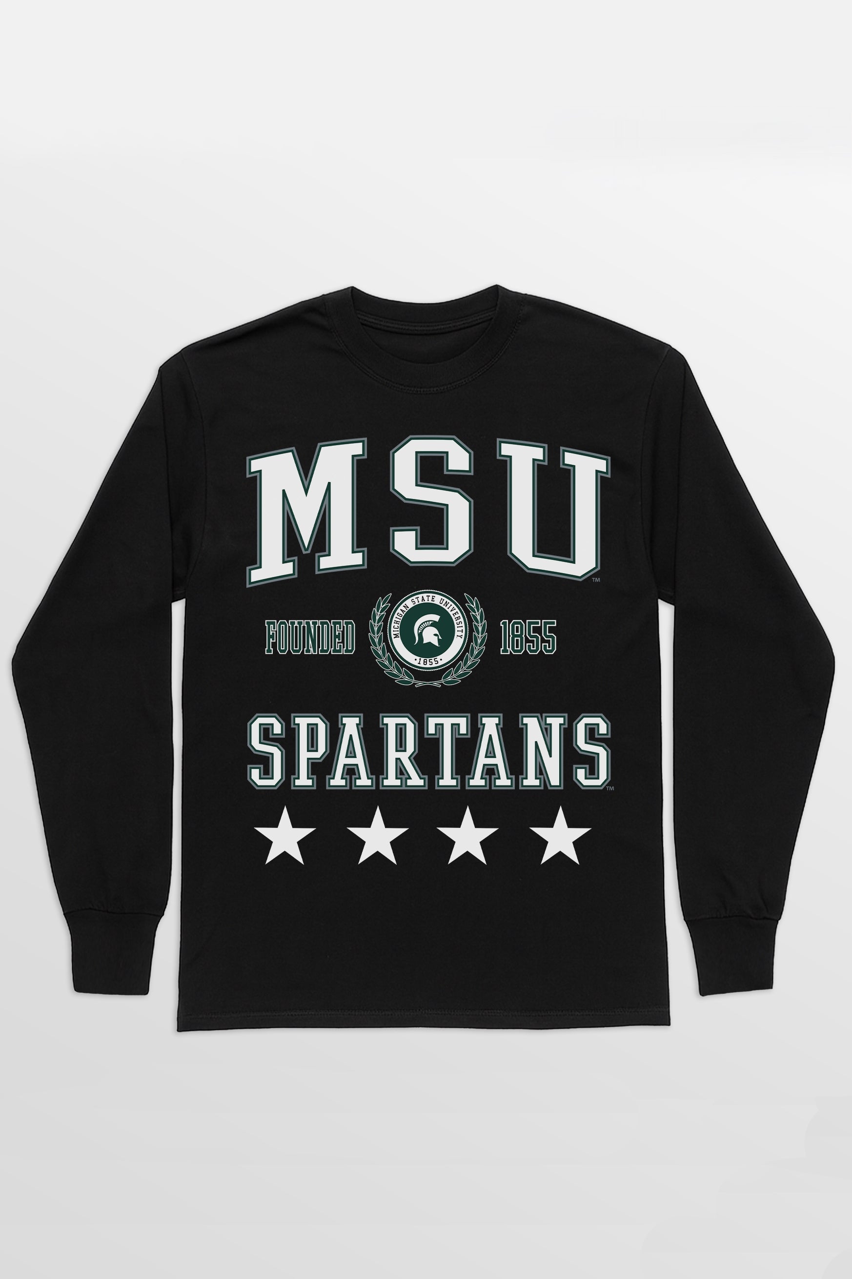 MICHIGAN STATE SPARTANS EVERYDAY STAR ESSENTIAL RELAXED FIT LONG SLEEVE TEE