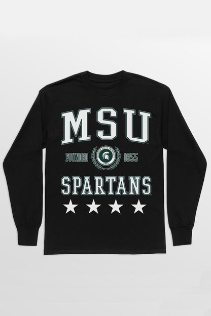 MICHIGAN STATE SPARTANS EVERYDAY STAR ESSENTIAL RELAXED FIT LONG SLEEVE TEE