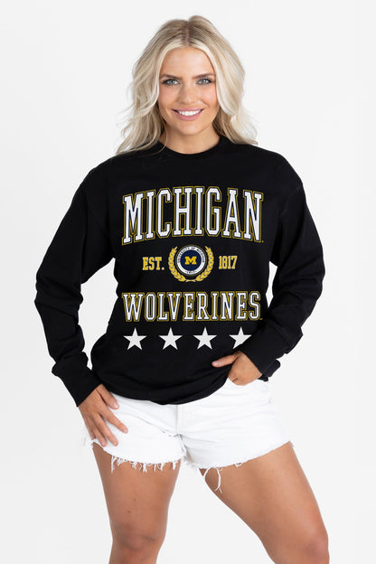 MICHIGAN WOLVERINES EVERYDAY STAR ESSENTIAL RELAXED FIT LONG SLEEVE TEE