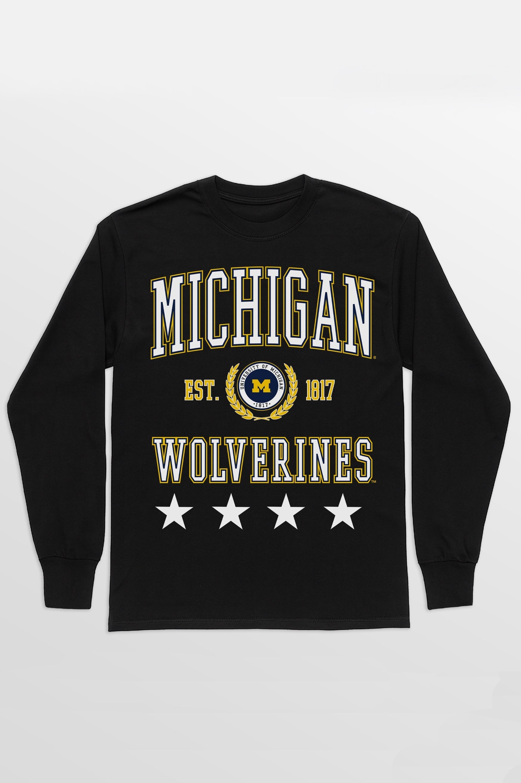MICHIGAN WOLVERINES EVERYDAY STAR ESSENTIAL RELAXED FIT LONG SLEEVE TEE