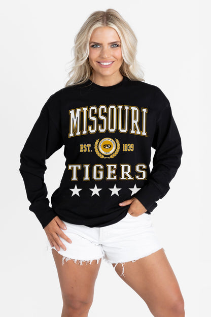 MISSOURI TIGERS EVERYDAY STAR ESSENTIAL RELAXED FIT LONG SLEEVE TEE