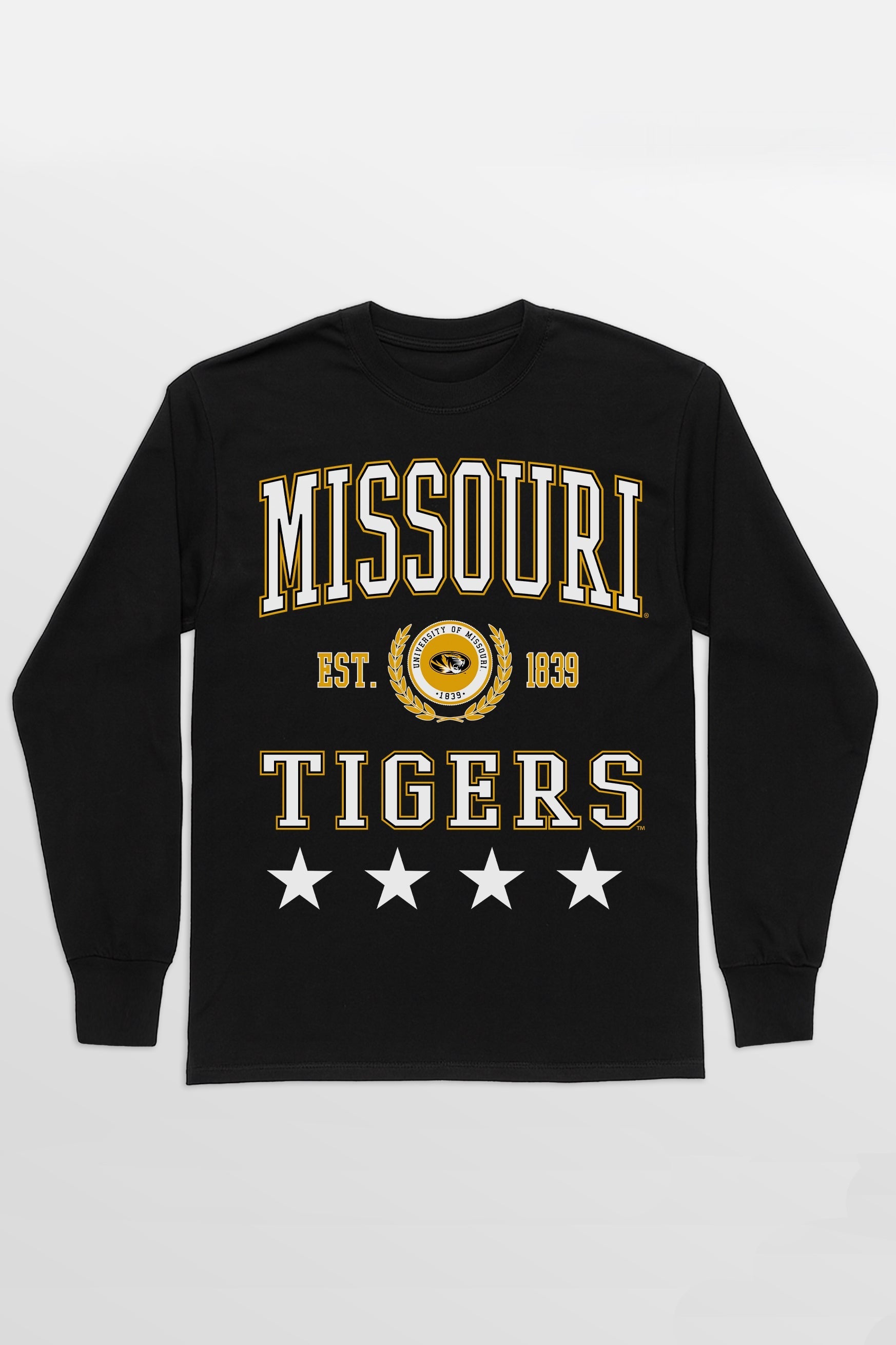 MISSOURI TIGERS EVERYDAY STAR ESSENTIAL RELAXED FIT LONG SLEEVE TEE