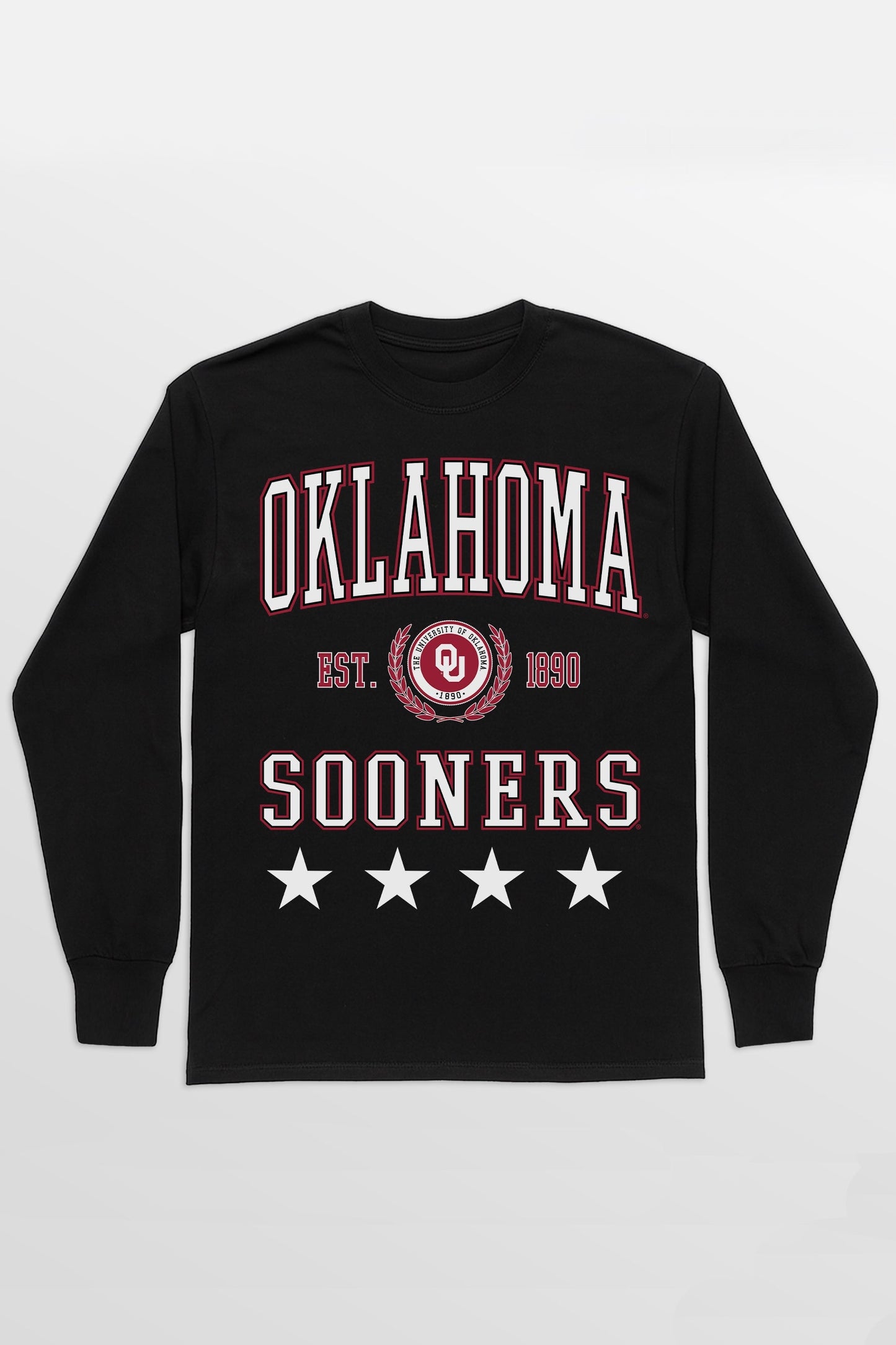 OKLAHOMA SOONERS EVERYDAY STAR ESSENTIAL RELAXED FIT LONG SLEEVE TEE