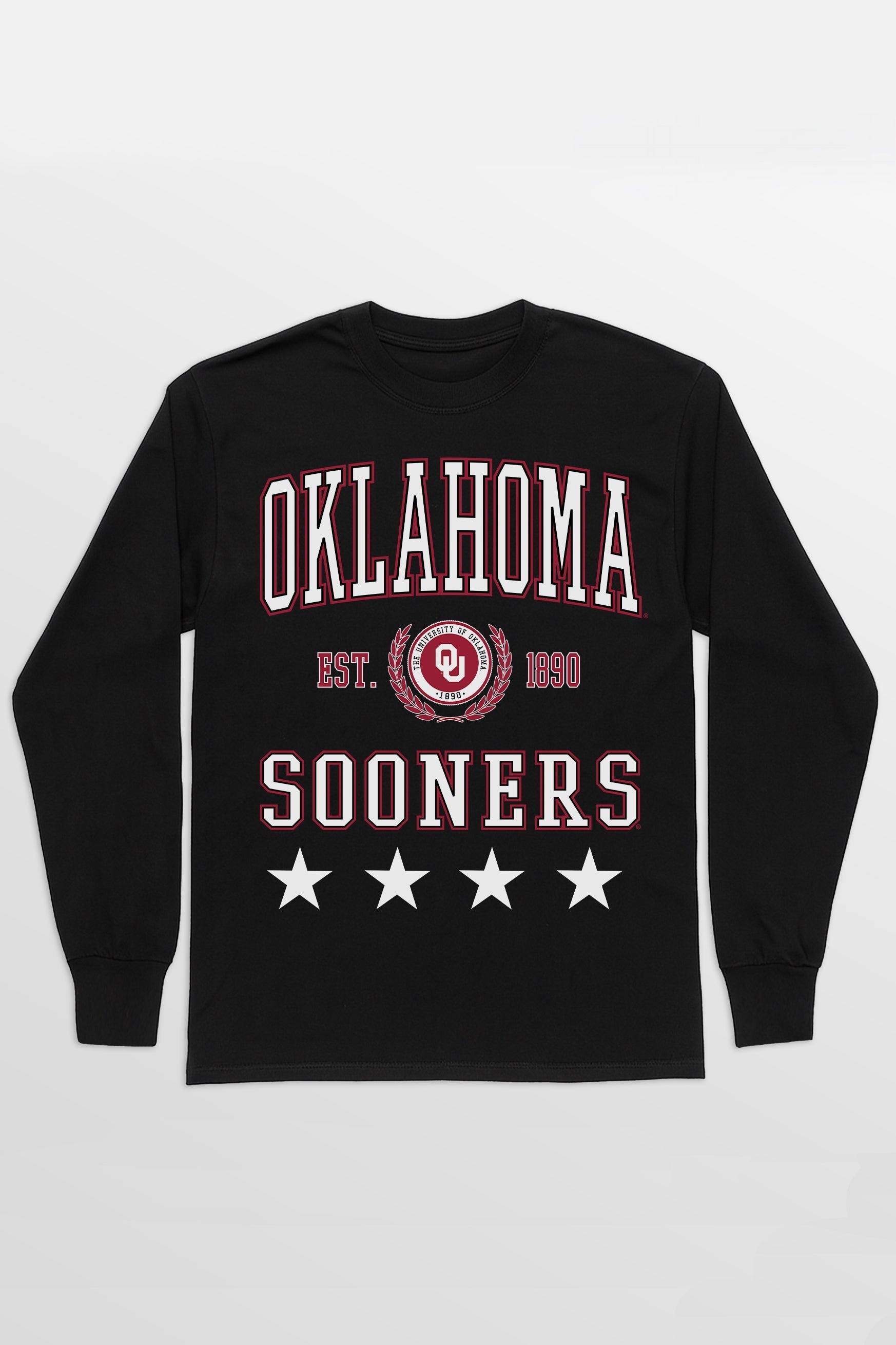 OKLAHOMA SOONERS EVERYDAY STAR ESSENTIAL RELAXED FIT LONG SLEEVE TEE