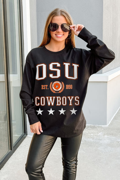 OKLAHOMA STATE COWBOYS EVERYDAY STAR ESSENTIAL RELAXED FIT LONG SLEEVE TEE