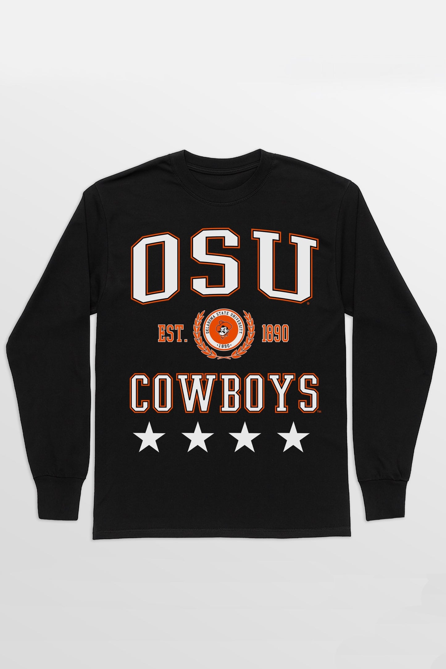 OKLAHOMA STATE COWBOYS EVERYDAY STAR ESSENTIAL RELAXED FIT LONG SLEEVE TEE