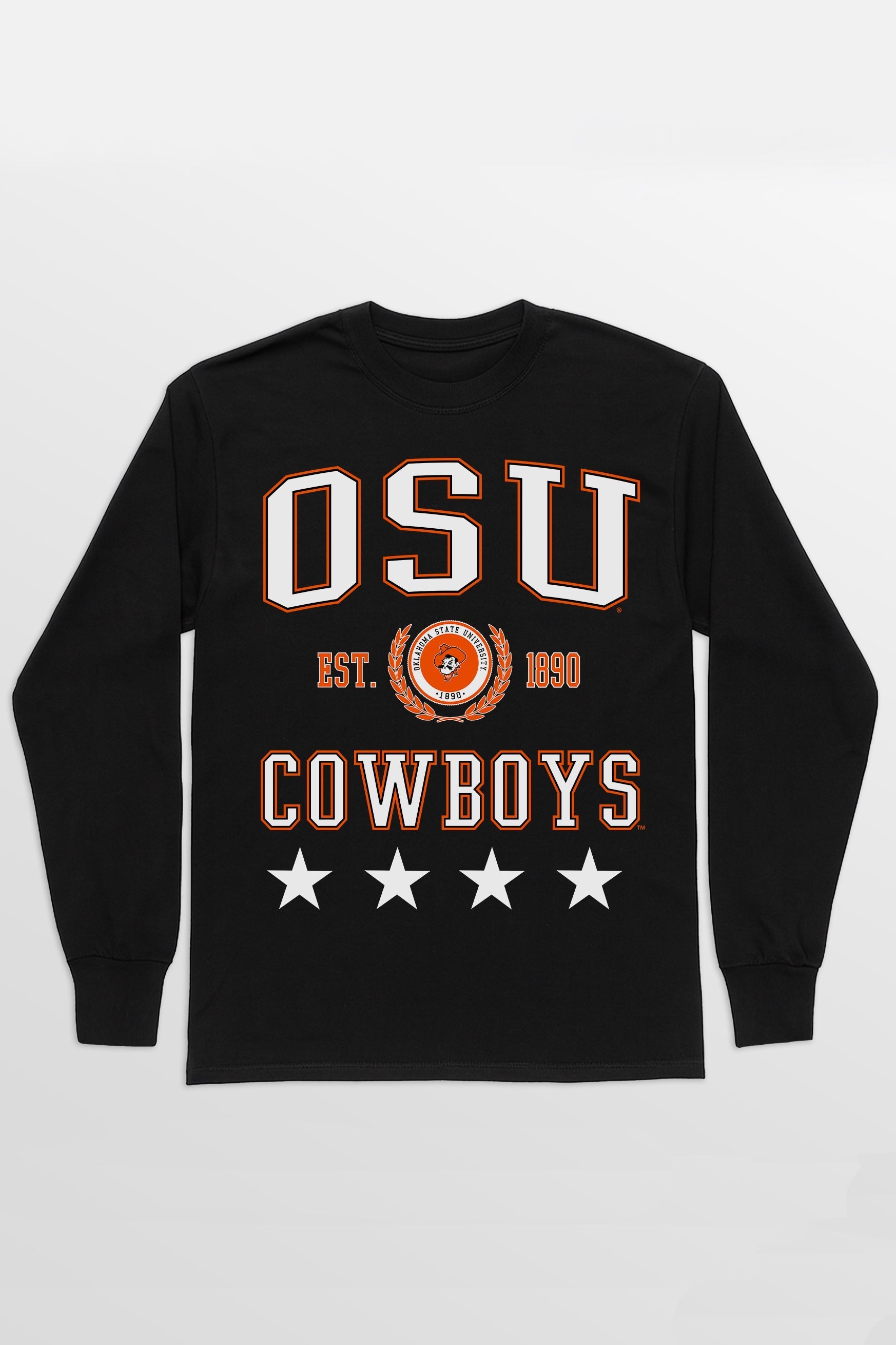 OKLAHOMA STATE COWBOYS EVERYDAY STAR ESSENTIAL RELAXED FIT LONG SLEEVE TEE