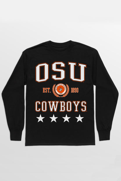 OKLAHOMA STATE COWBOYS EVERYDAY STAR ESSENTIAL RELAXED FIT LONG SLEEVE TEE
