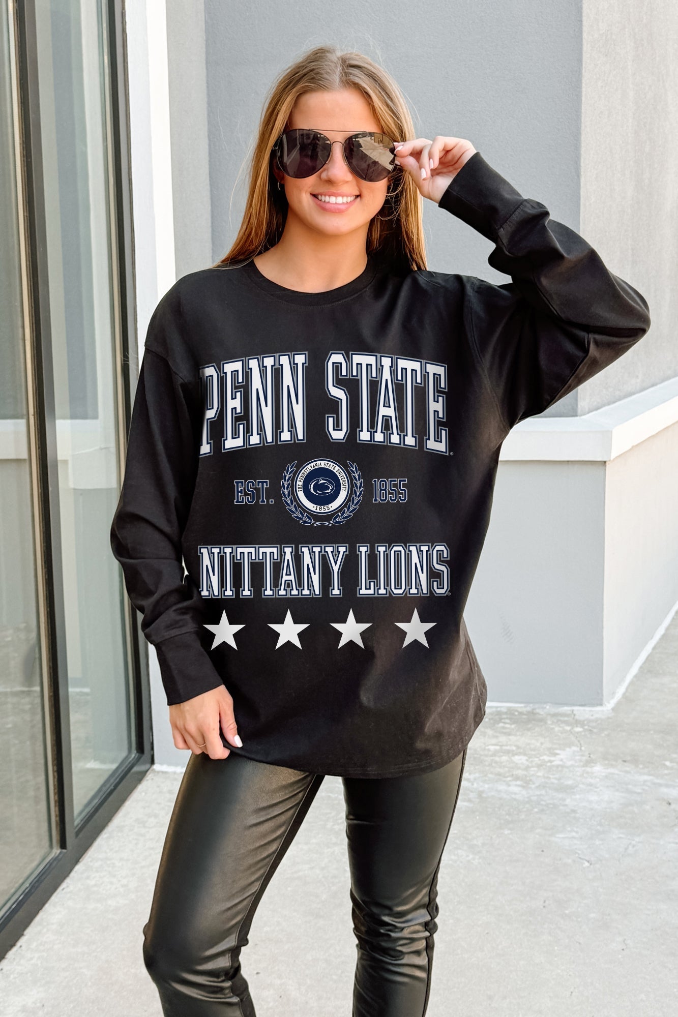 PENN STATE NITTANY LIONS EVERYDAY STAR ESSENTIAL RELAXED FIT LONG SLEEVE TEE