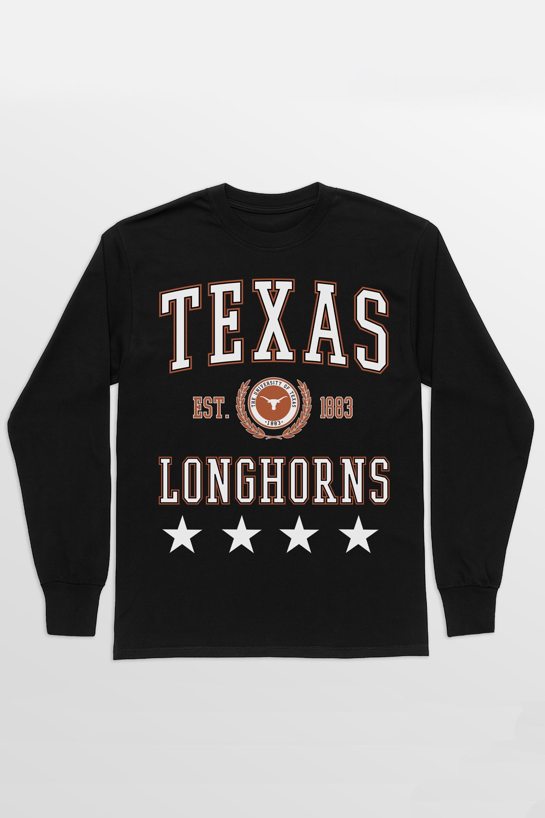 TEXAS LONGHORNS EVERYDAY STAR ESSENTIAL RELAXED FIT LONG SLEEVE TEE