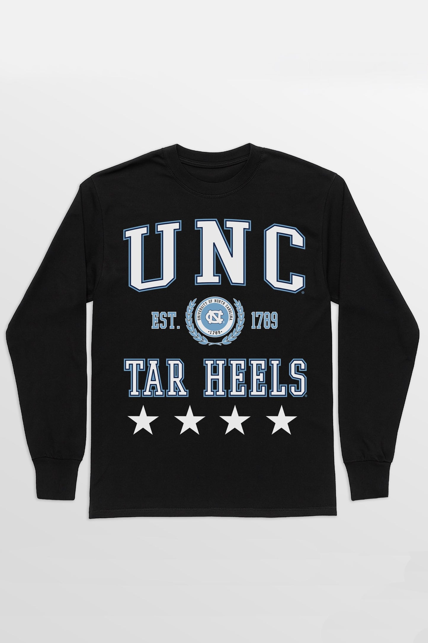 NORTH CAROLINA TAR HEELS EVERYDAY STAR ESSENTIAL RELAXED FIT LONG SLEEVE TEE