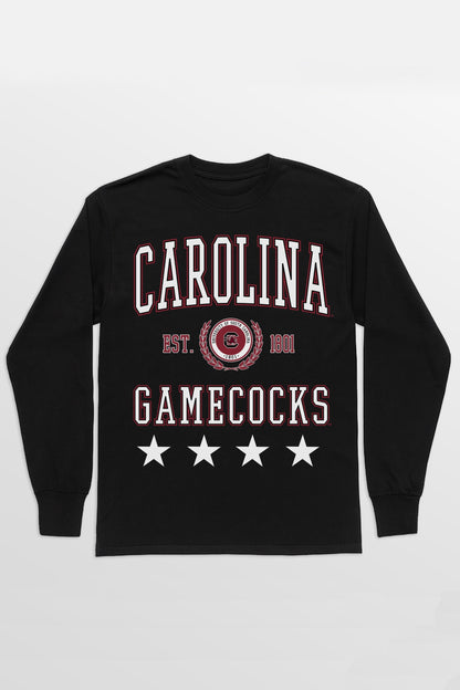 SOUTH CAROLINA GAMECOCKS EVERYDAY STAR ESSENTIAL RELAXED FIT LONG SLEEVE TEE