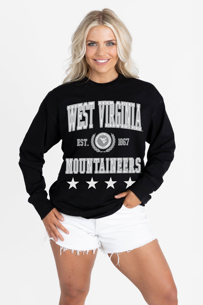 WEST VIRGINIA MOUNTAINEERS EVERYDAY STAR ESSENTIAL RELAXED FIT LONG SLEEVE TEE