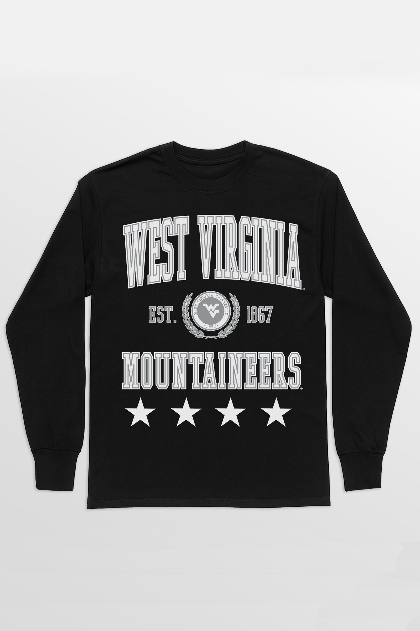 WEST VIRGINIA MOUNTAINEERS EVERYDAY STAR ESSENTIAL RELAXED FIT LONG SLEEVE TEE