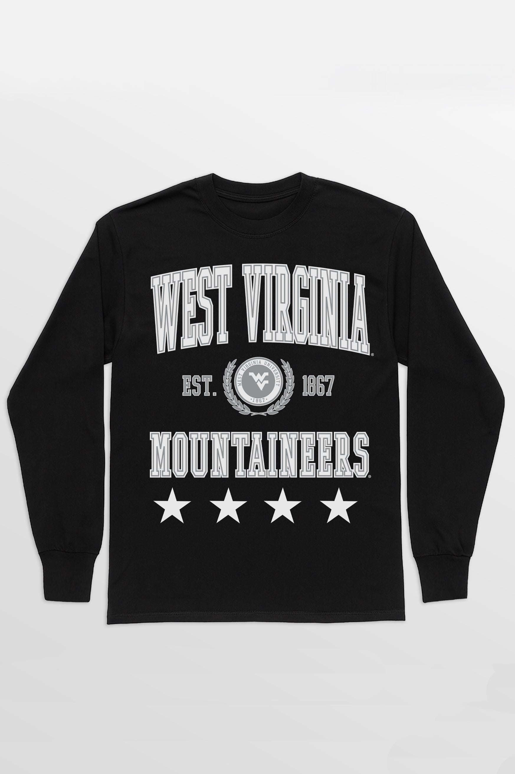 WEST VIRGINIA MOUNTAINEERS EVERYDAY STAR ESSENTIAL RELAXED FIT LONG SLEEVE TEE