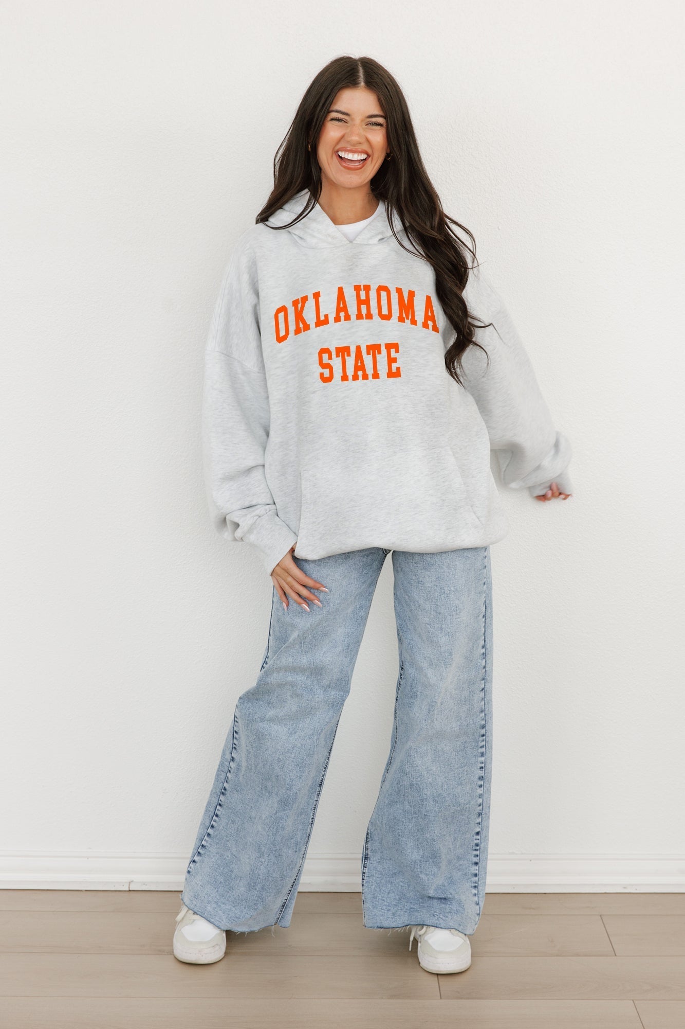 OKLAHOMA STATE COWBOYS ALL - STAR STYLE OVERSIZED PREMIUM WEIGHT HOODIE - The Club