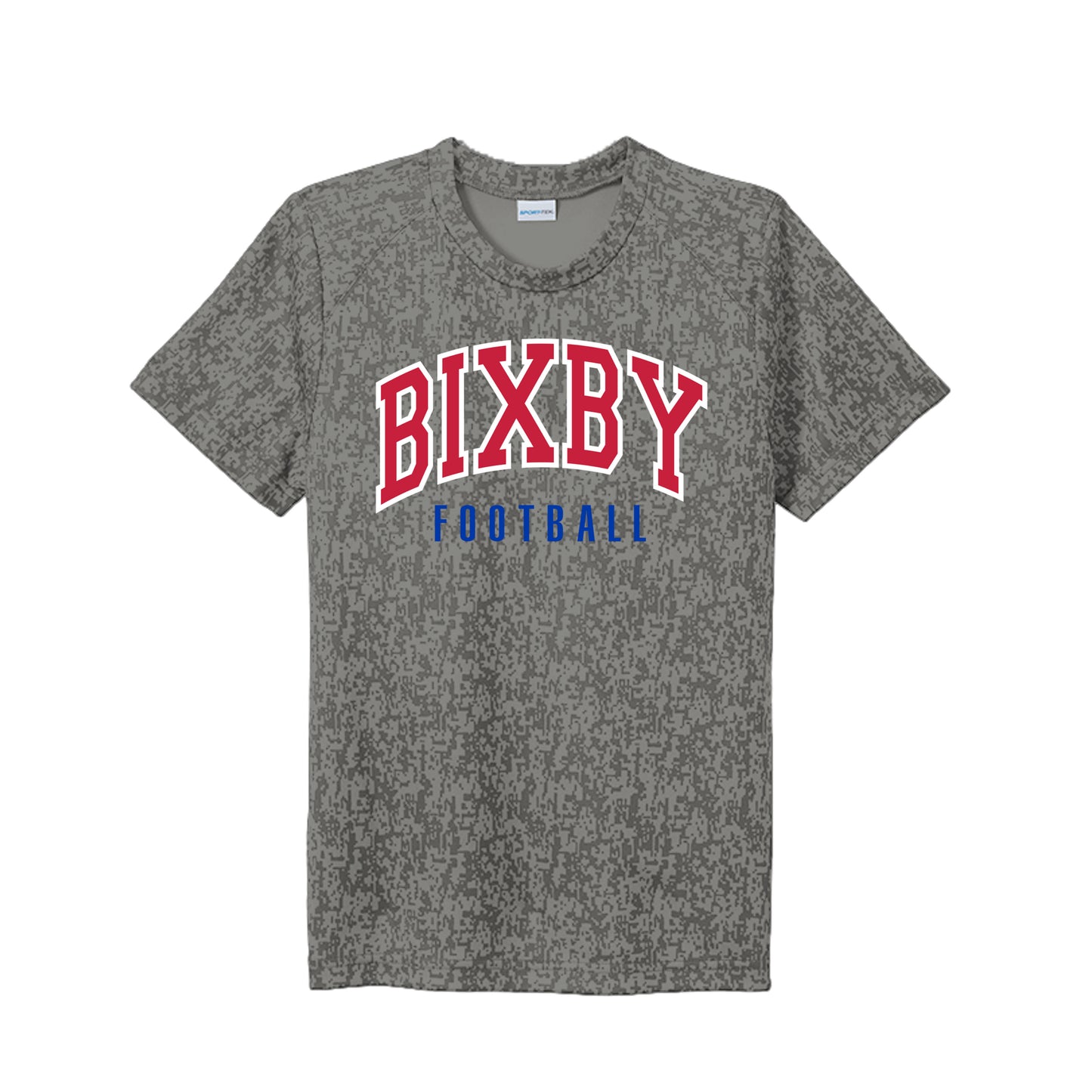 BIXBY SPARTAN FOOTBALL - BIX FB ARCH ROYRED Y