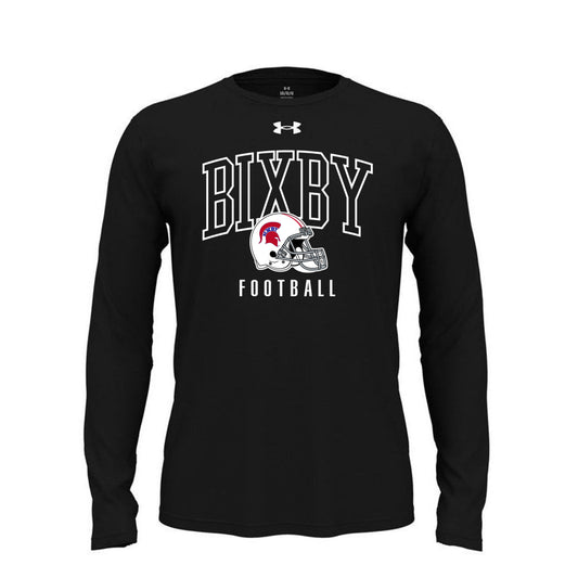 BIXBY SPARTAN FOOTBALL - BIX FB UA LS HEL WHITE A