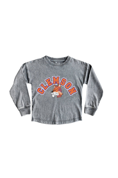 CLEMSON TIGERS KIDS FADED WASH PULLOVER