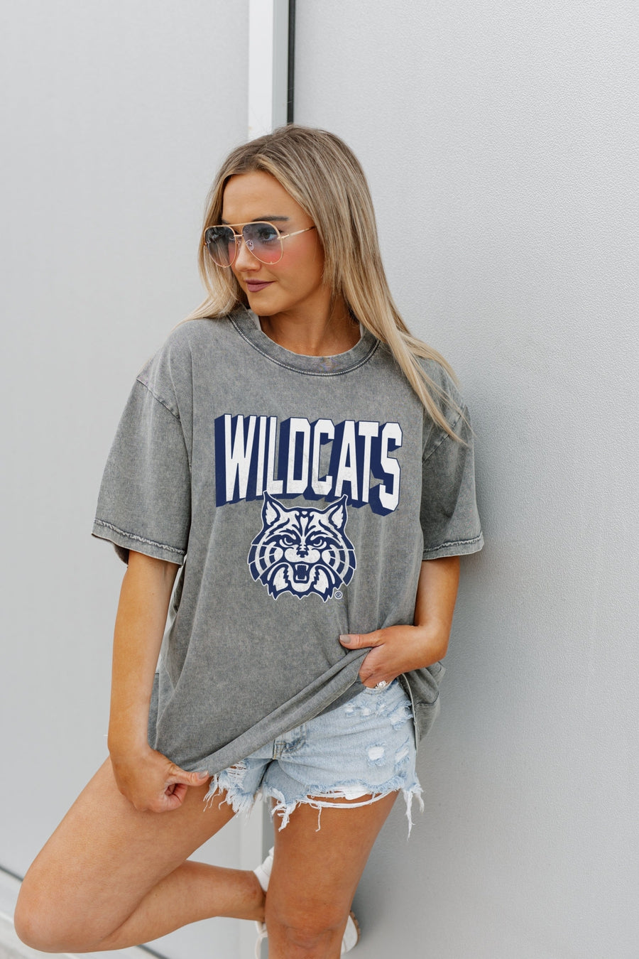 ARIZONA WILDCATS SOLID DEFENSE OVERSIZED CREWNECK TEE