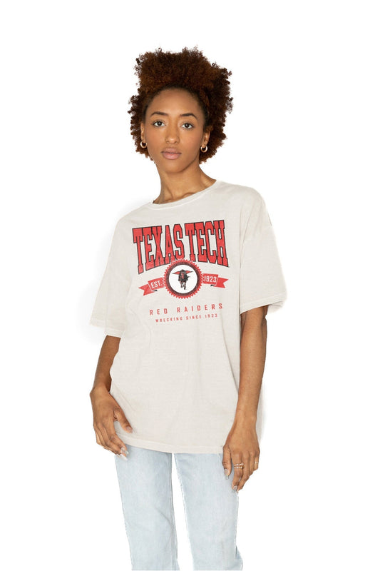 TEXAS TECH RED RAIDERS GET GOIN' OVERSIZED CREW NECK TEE